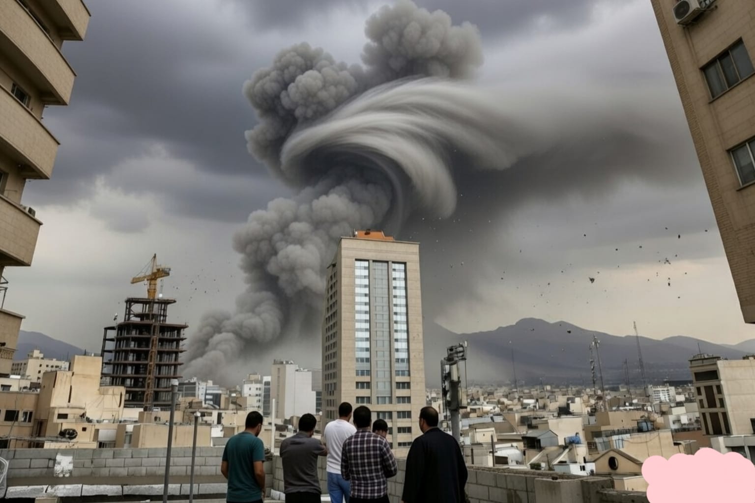 Iranian missile and drone attack intercepted by Patriot air defense system over Gulf city skyline