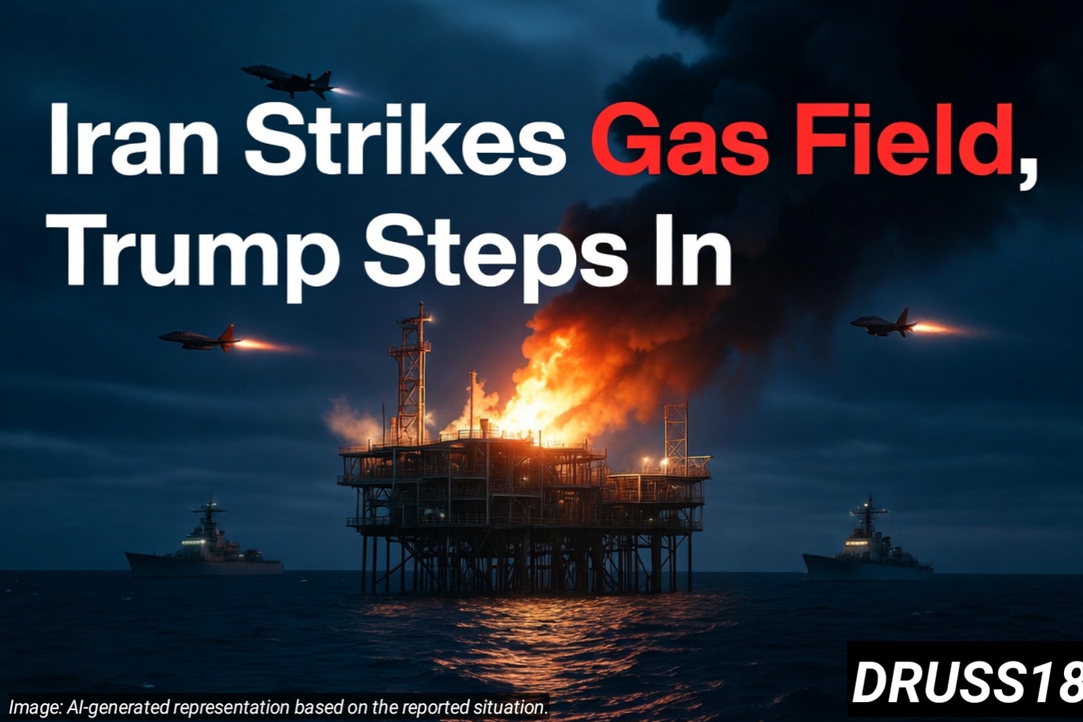 Gas field strike amid escalating Israel Iran tensions