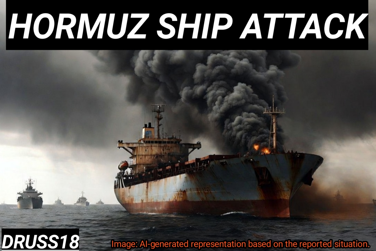 Cargo ship damaged after projectile attack in the Strait of Hormuz amid rising regional tensions