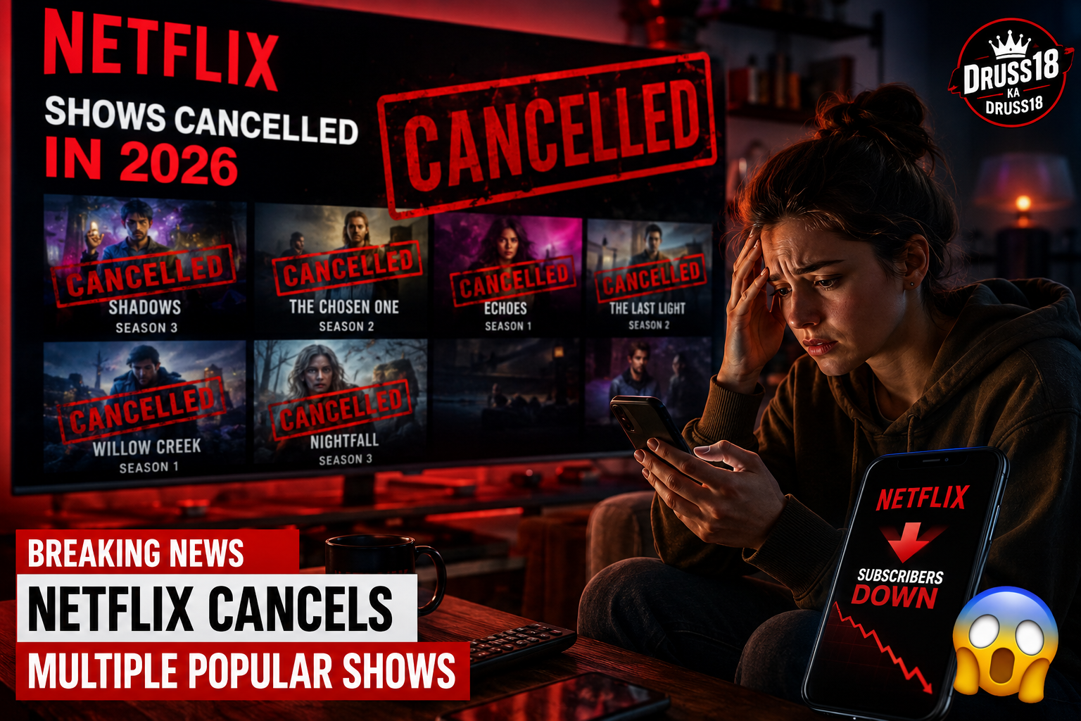 Netflix Show Cancellations 2026 trending entertainment news image showing streaming platform controversy